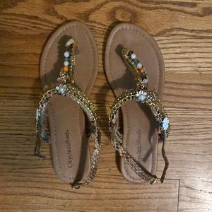 Jeweled sandals